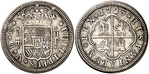1725. Felipe V. Segovia. F. 2 ... 