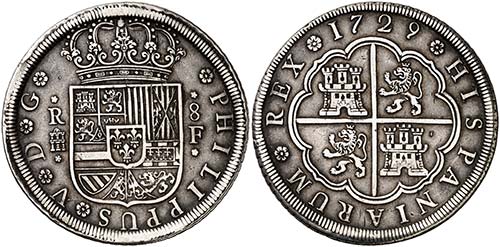1729. Felipe V. Segovia. F. 8 ... 