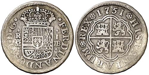 1751. Fernando VI. Madrid. JB. 1 ... 