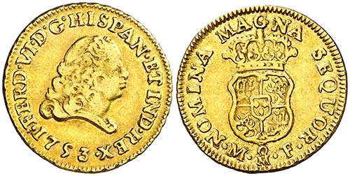 1753. Fernando VI. M‚xico. MF. 1 ... 