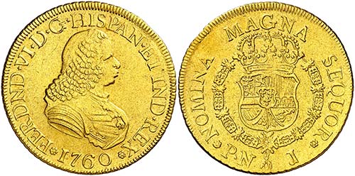1760. Fernando VI. Popay n. J. 8 ... 