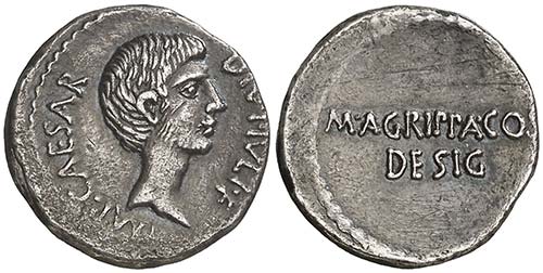 (38 a.C.). Octavio y Agrippa / C. ... 