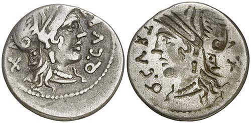 (116-115 a.C.). Gens Curtia. Norte ... 