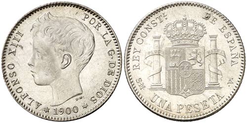 1900*1900. Alfonso XIII. SMV. 1 ... 