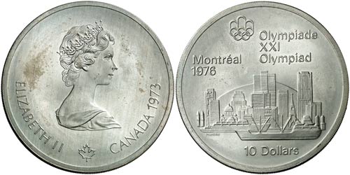 1973. Canadá. Isabel II. 10 ... 