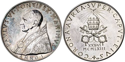1963. Vaticano. Pablo VI. Medalla. ... 