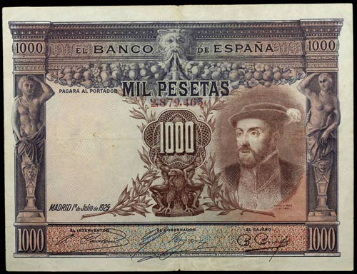 1925. 1000 pesetas. (Ed. pág. ... 
