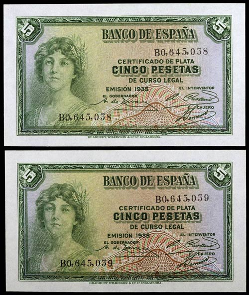 1935. 5 pesetas. (Ed. C14a) (Ed. ... 