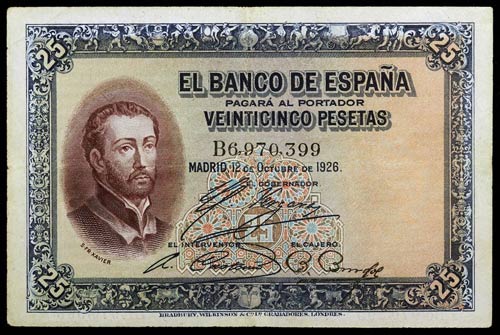 1926. 25 pesetas. (Ed. D3 var) ... 