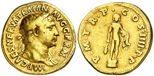 (102 d.C.). Trajano. Áureo. ... 