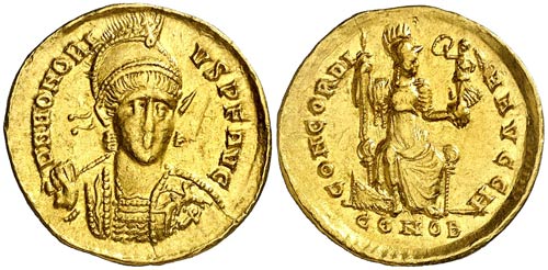 (395-402 d.C.). Honorio. ... 