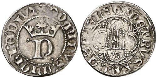 Pedro I (1350-1368). Burgos. Medio ... 