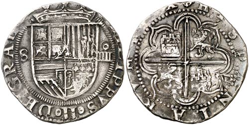 s/d. Felipe II. Sevilla. 4 reales. ... 