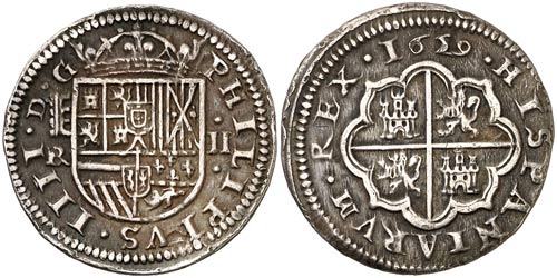 1659/29. Felipe IV. Segovia. BR. 2 ... 