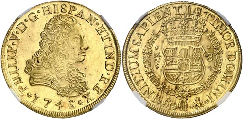 1746. Felipe V. México. FF. 8 ... 