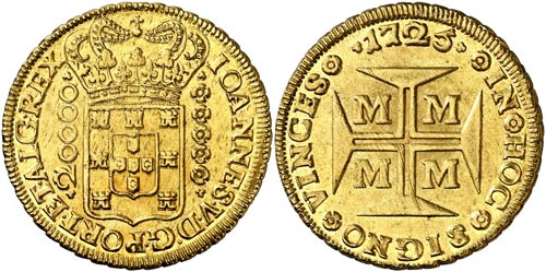 1725. Brasil. Juan V. Minas ... 