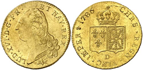 1786. Francia. Luis XVI. D (Lyon). ... 