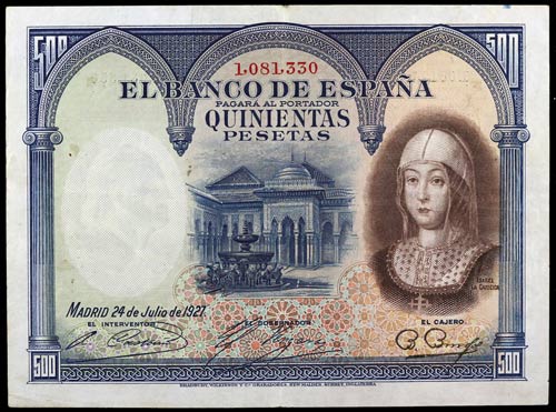1927. 500 pesetas. (Ed. BD14) (Ed. ... 