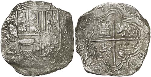 1617. Felipe III. Potosí. M. 8 ... 