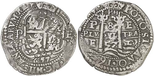1657. Felipe IV. Potosí. E. 8 ... 