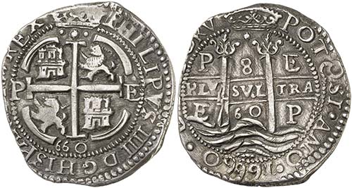 1660. Felipe IV. Potosí. E. 8 ... 