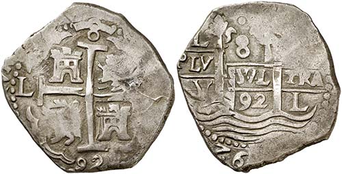 1692. Carlos II. Lima. V. 8 ... 