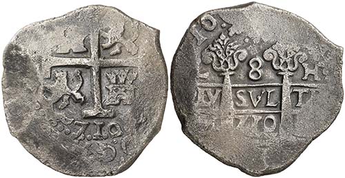 1710. Felipe V. Lima. H. 8 reales. ... 