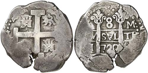 1720. Felipe V. Lima. M. 8 reales. ... 