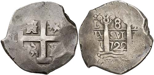 1722. Felipe V. Lima. M. 8 reales. ... 