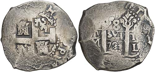 1723. Felipe V. Lima. M. 8 reales. ... 