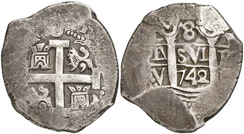 1742. Felipe V. Lima. V. 8 reales. ... 