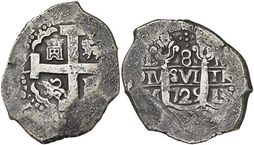 1725. Luis I. Lima. M. 8 reales. ... 