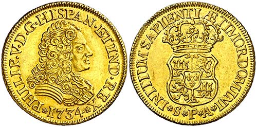 1734. Felipe V. Sevilla. PA. 2 ... 