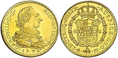 1772. Carlos III. Madrid. PJ. 2 ... 