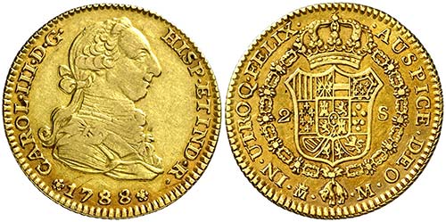 1788/7. Carlos III. Madrid. M. 2 ... 