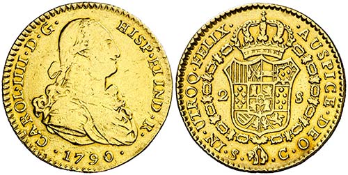 1790. Carlos IV. Sevilla. C. 2 ... 