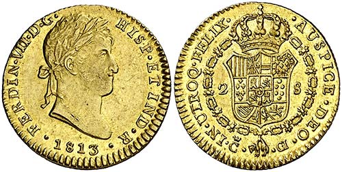 1813. Fernando VII. Cádiz. CI. 2 ... 