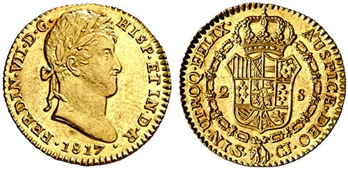 1817. Fernando VII. Sevilla. CJ. 2 ... 