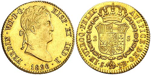 1826. Fernando VII. Sevilla. JB. 2 ... 