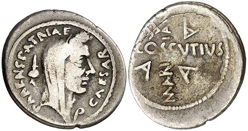 (44 a.C.). Julio César. Denario. ... 