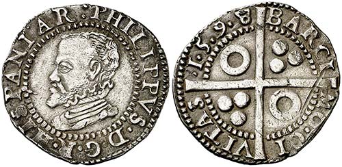 1598. Felipe II. Barcelona. 1 ... 