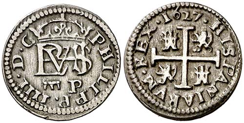 1627. Felipe IV. Segovia. P. 1/2 ... 