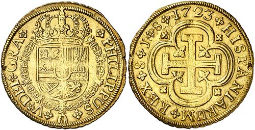 1723. Felipe V. Sevilla. J. 8 ... 