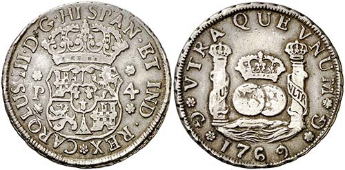 1769. Carlos III. Guatemala. P. 4 ... 