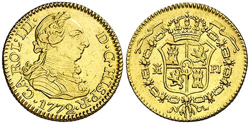 1772. Carlos III. Madrid. PJ. 1/2 ... 