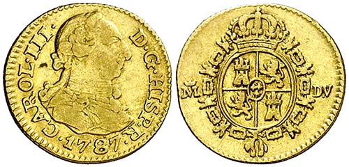 1787. Carlos III. Madrid. DV. 1/2 ... 