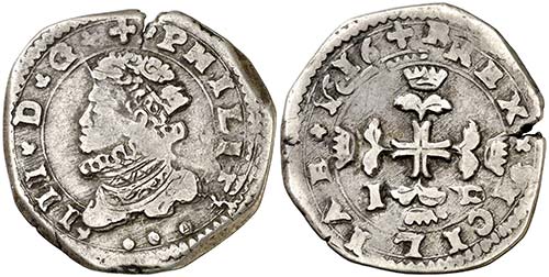 1616. Felipe III. Messina. I-P. 3 ... 