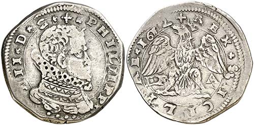 1612. Felipe III. Messina. DF-A. 4 ... 