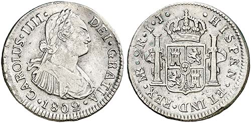 1802. Carlos IV. Lima. IJ. 2 ... 