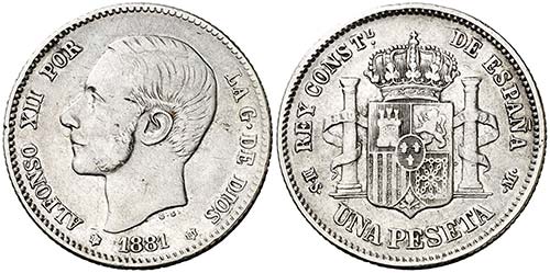 1881*1881. Alfonso XII. MSM. 1 ... 